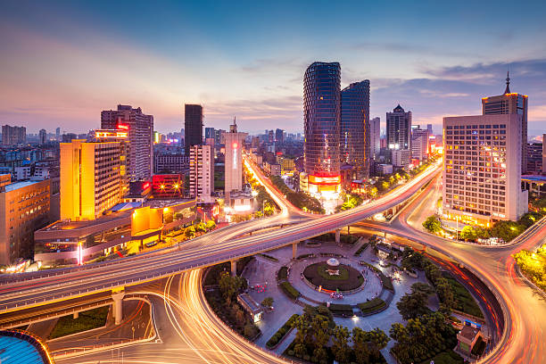 istock night view of the bridge and city 487051271