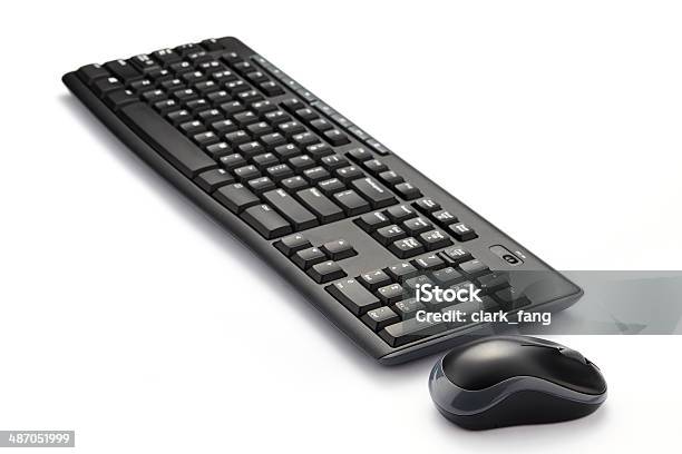 Computer Keyboard And Mouse Isolated Stock Photo - Download Image Now - Computer Keyboard, Computer Mouse, White Background