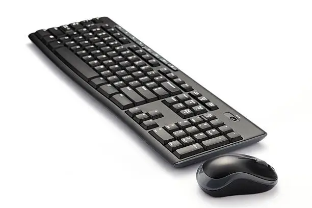 Photo of Computer keyboard and mouse isolated