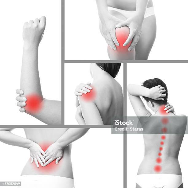 Pain In A Womans Body Stock Photo - Download Image Now - Pain, The Human Body, Physical Therapy