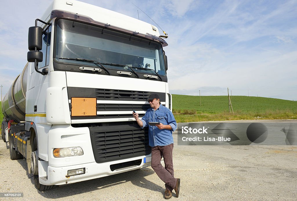 Водитель грузовика - Стоковые фото Водитель грузовика роялти-фри
