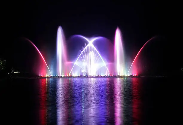 Photo of Musical fountain at the zoo in Thailand