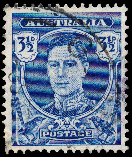 istock Stamp printed in Australia shows King George VI 487052753