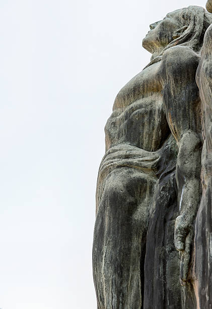 istock Male figure sculture looking above 487052781