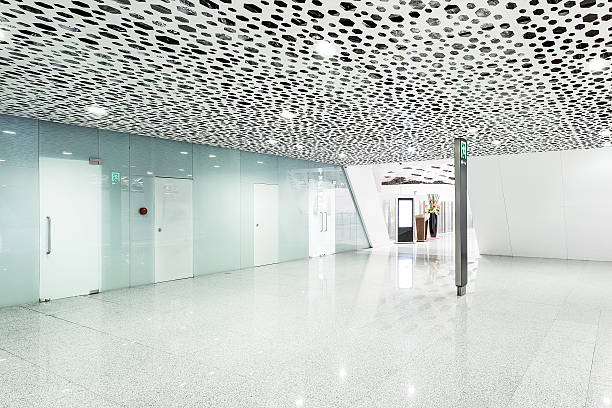 istock interior of the modern building 487053089