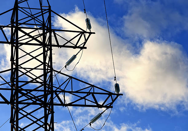 istock electric pillar against the sky 487053504