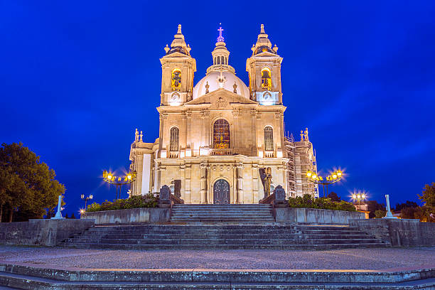 istock Sameiro Sanctuary in the evening overlooking Braga, Portugal 487057228