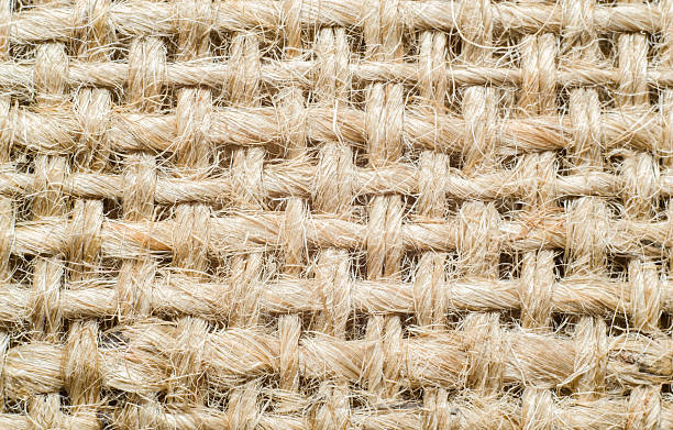 istock Macro of jute sackcloth texture, useful as woven fabric background. 487057448