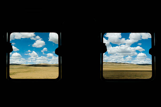 istock out of the window on train 487060232