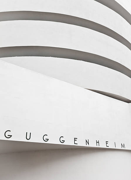 museu guggenheim, nova iorque, eua - museu solomon r guggenheim imagens e fotografias de stock