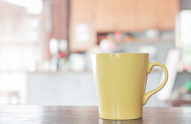 istock Coffee mug in coffee shop 487063218