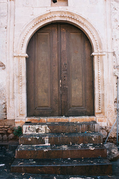 A multicoloured door in North Nicosia