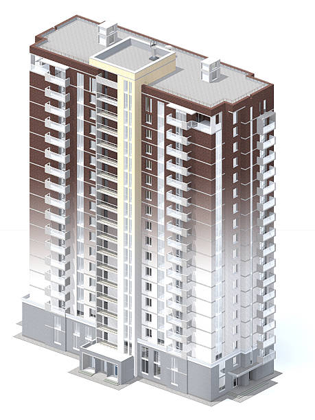 istock 3d rendering of modern multi-storey residential building 487071602
