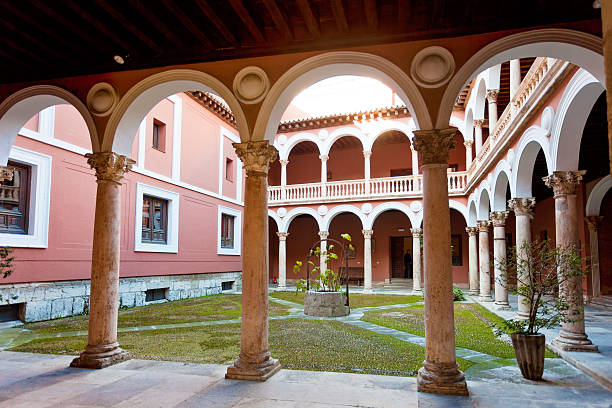 istock Old historic cloister 487074573