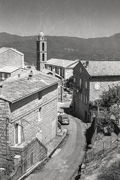 istock Corsican village landscape. Petreto-Bicchisano 487076584