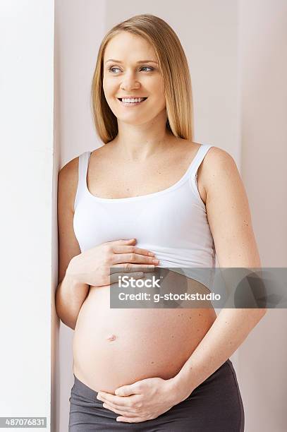 Waiting For A Baby Stock Photo - Download Image Now - Adult, Adults Only, Anticipation