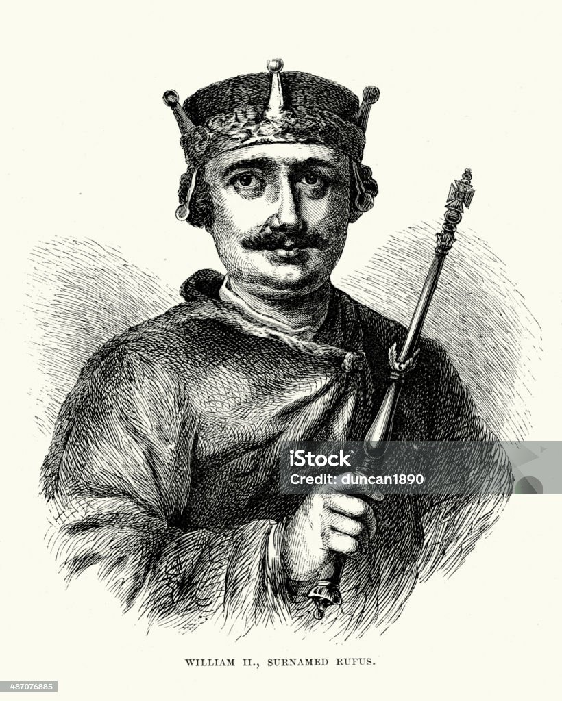 Rei Guilherme II de Inglaterra - Royalty-free King William II of England Ilustração de stock