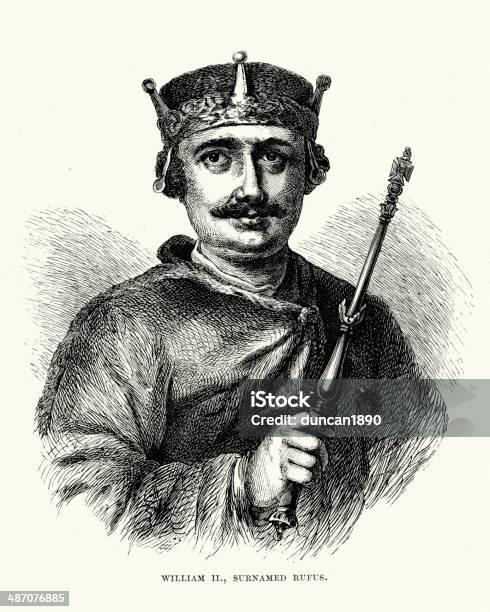 Rei Guilherme Ii De Inglaterra - Arte vetorial de stock e mais imagens de King William II of England - King William II of England, Adulto, Antigo