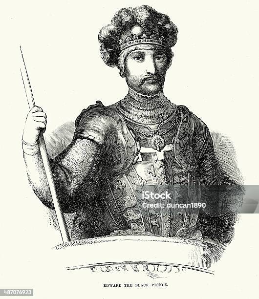Edward Czarny Prince - Stockowe grafiki wektorowe i więcej obrazów Edward the Black Prince - Edward the Black Prince, Sztych, Anglia