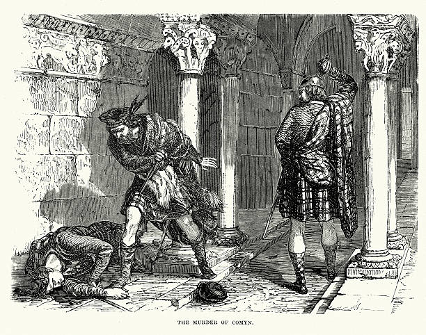 istock The killing of Comyn in the Greyfriars church 487076955