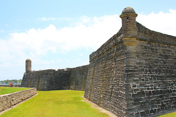 istock Castillo de San Marcos in St. Augustine, Florida. blue sky 487077580