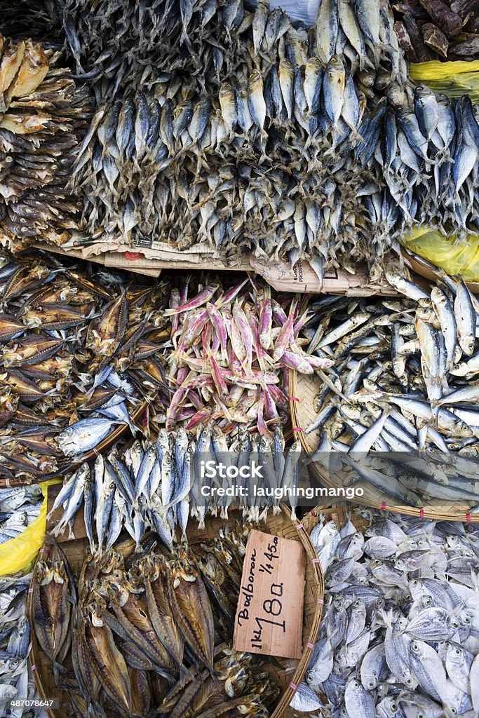 Getrocknete Fisch und Meeresfrüchte - Lizenzfrei Asiatische Kultur Stock-Foto