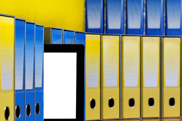 istock Paperless office, the benefit of using information in electronic format. 487079871