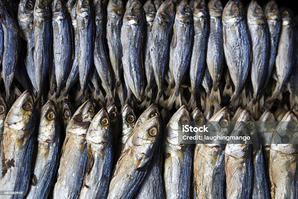Peixe seco frutos do mar - Foto de stock de Alimentação Saudável royalty-free