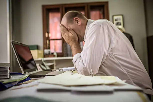 Photo of Discouraged office worker