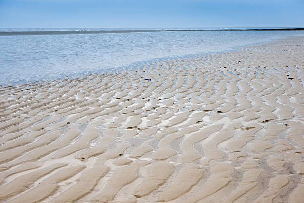 Germany, Lower Saxon Wadden Sea National Park, beach and ripple marks