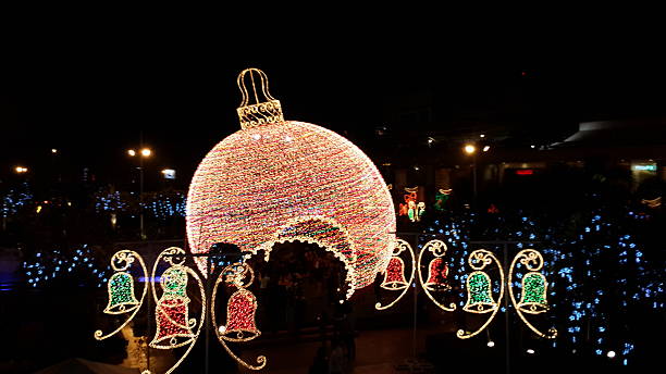 istock Beautiful and colourful light ball with crown 487086860