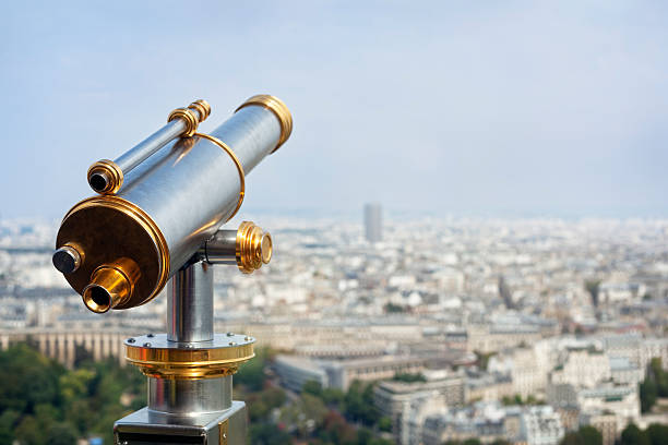 istock Tourist coin operated telescope 487087128