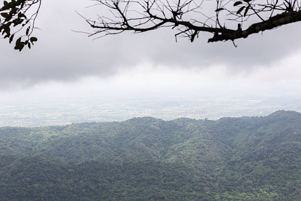 istock Rainy season view of mountains from high point 487092188