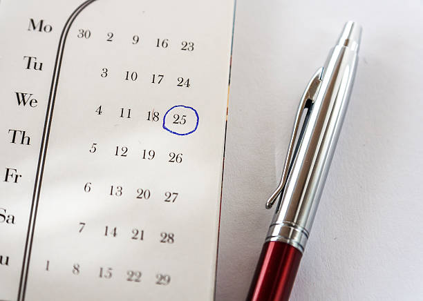 istock Calendar and Ballpoint Pen 487092926