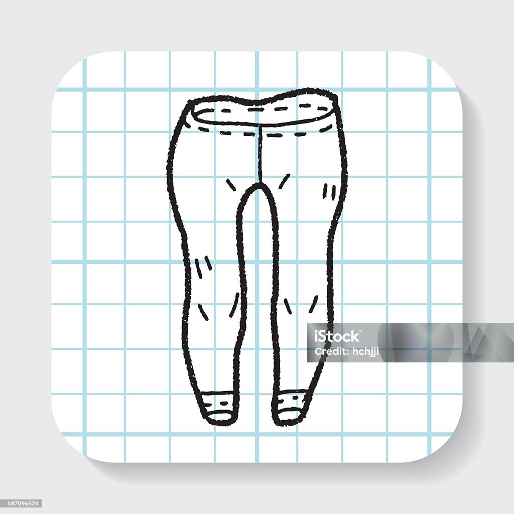 pant doodle 2015 stock vector