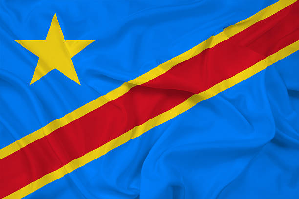 istock Waving Democratic Republic of the Congo Flag 487097845