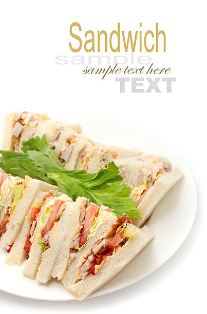 istock Cut platter of mixed sandwich 487098235