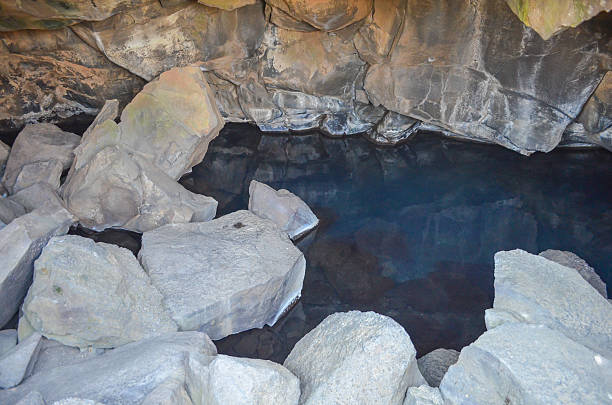 Grjótagjá Grjótagjá cave in Iceland grjótagjá thermal spring stock pictures, royalty-free photos & images