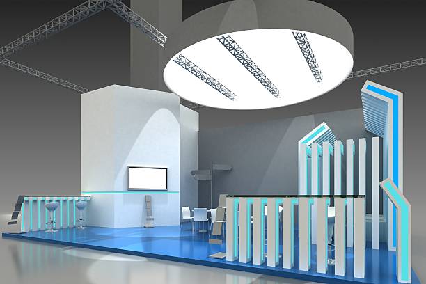 istock Exhibition Stand Kiosk Interior Exterior 487099965