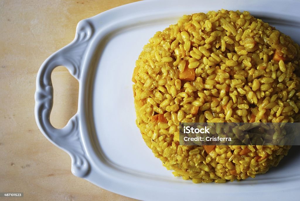 risotto alla zucca - Foto stock royalty-free di Riso integrale