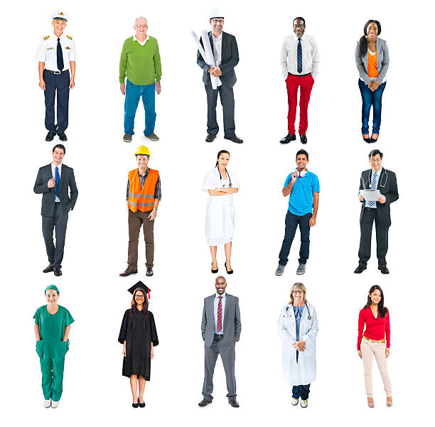 istock Group of Multiethnic Diverse Mixed Occupation People 487101955