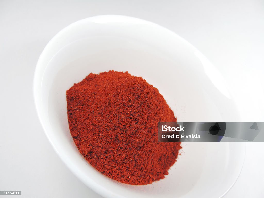Páprika o chile en polvo - Foto de stock de Alimento libre de derechos