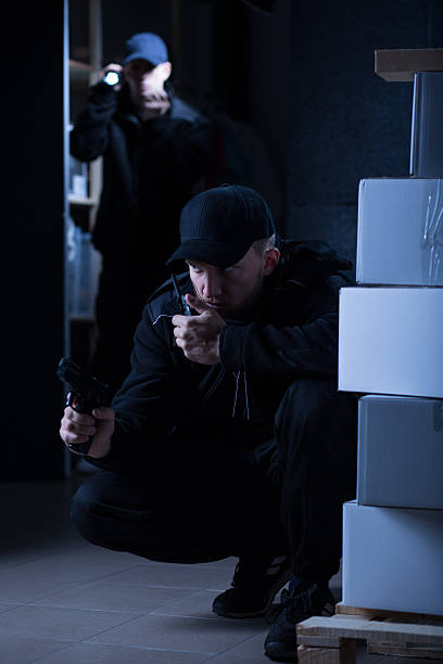 istock Officers during dangerous police intervention 487103788