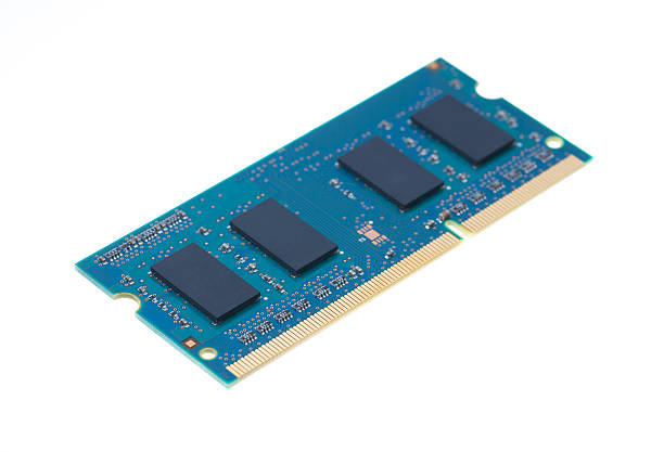 istock Blue laptop RAM isolated on white background 487105535