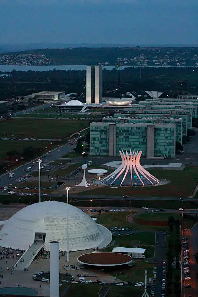 Aerial view from Brasília