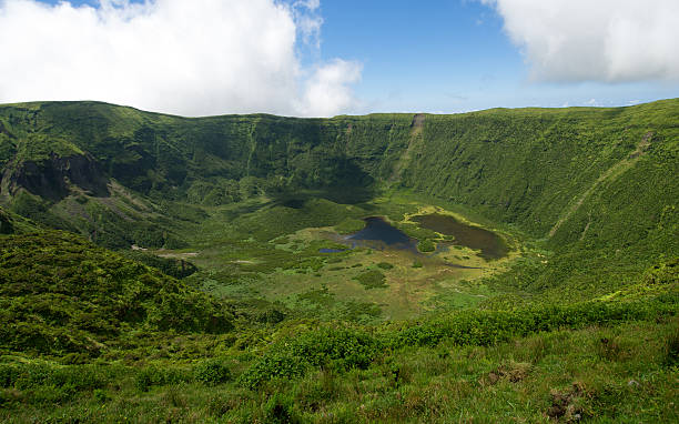 istock Caldeira do Faial volcano crater, Azores 487108416