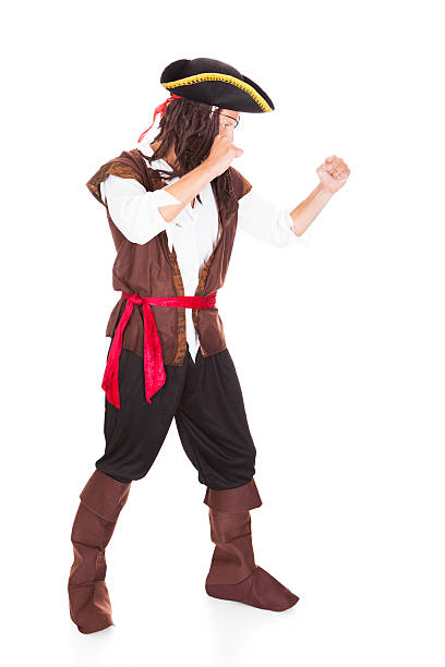 istock Portrait Of A Pirate Punching 487108818