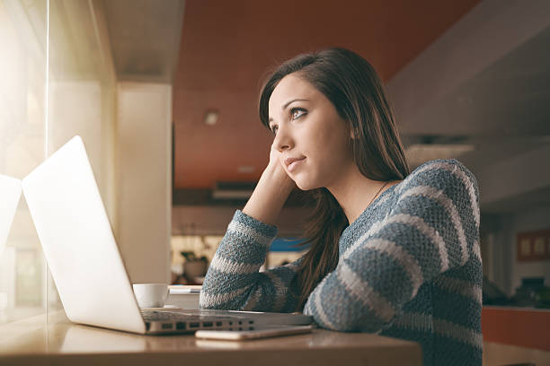 istock Teenager girl using a laptop 487112682