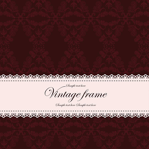 ilustrações, clipart, desenhos animados e ícones de lindo vintage padrão - lace doily frame picture frame