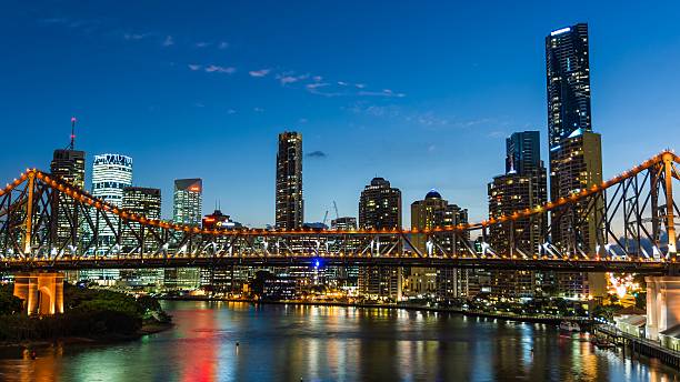 istock skyline of Brisbane at night 487113752